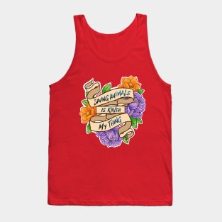 Saving Animals Tank Top